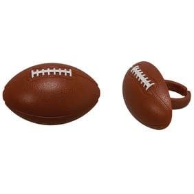 Football Cupcake Rings (12ct)