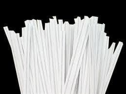 Twist Ties (White) 25ct