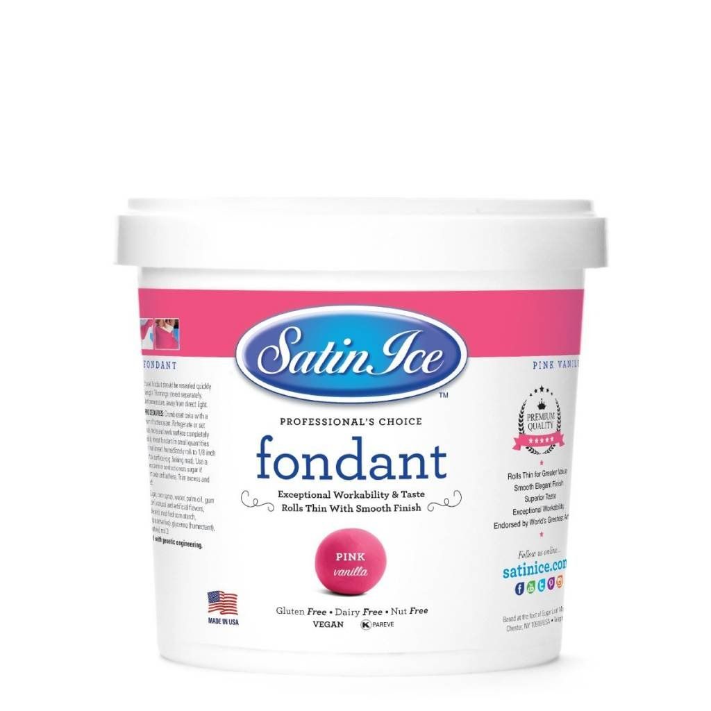 Satin Ice Fondant (Pink) 2lb