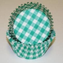 Green Gingham Baking Cups(35-40ct)