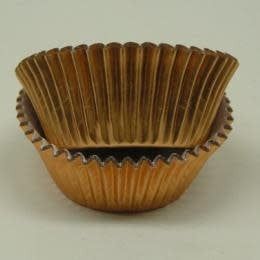 Gold Foil Baking Cups (approx. 30ct) MAX TEMP 325F