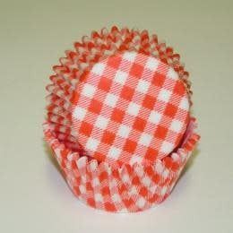 Orange Gingham Baking Cups(35-40ct)