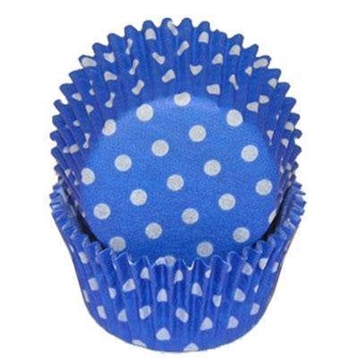 Blue Polka Dot Baking Cups