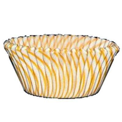 Yellow Stripe Baking Cups