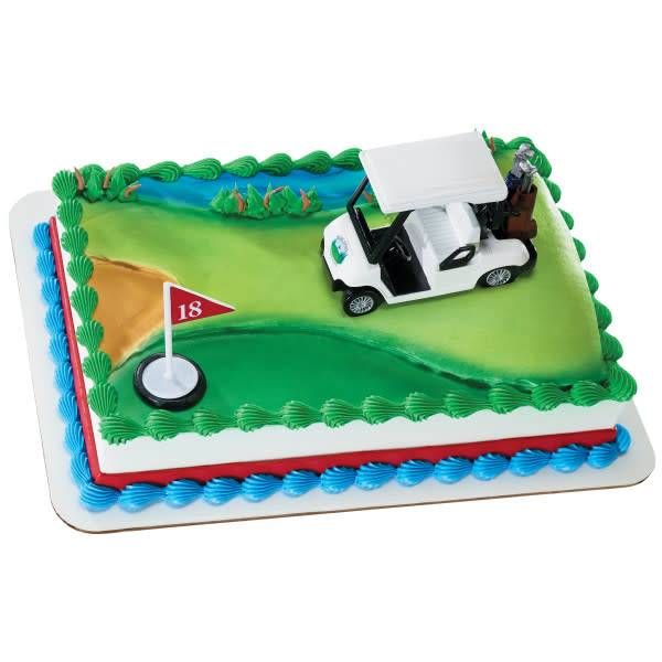 Golf Cake Topper "Heading for the Green"
