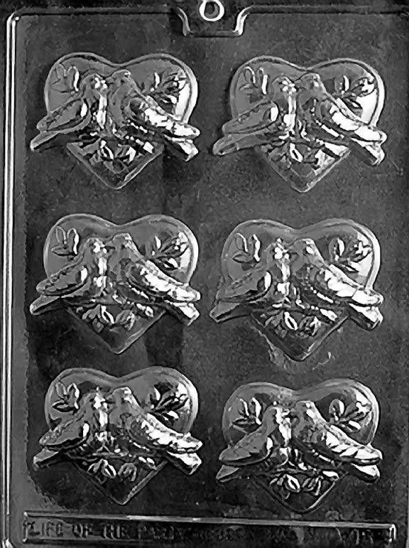 Dove Heart Chocolate Mold