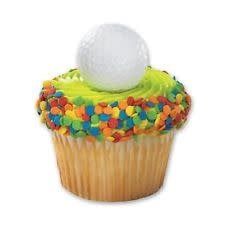 Golf Ball Cupcake Rings