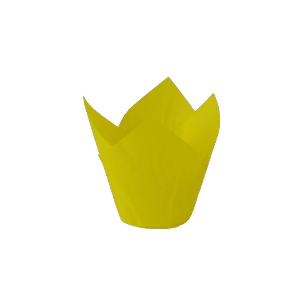 Yellow Tulip Baking Cups (24ct)