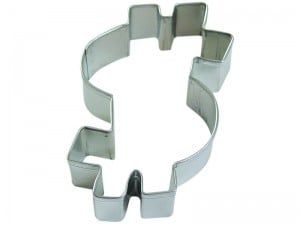 Dollar Sign Cookie Cutter