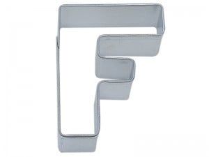 Letter "F" Cookie Cutter
