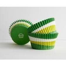 Green Swirl Baking Cups (approx 30)