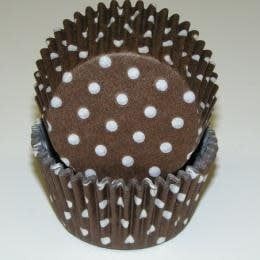 Brown Polka Dot Baking Cup(30-35ct)