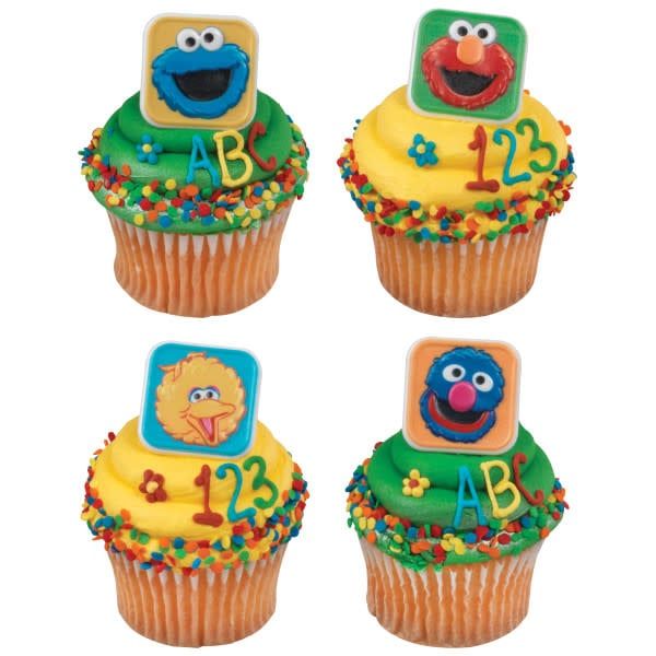 Sesame Street Bright &amp; Fun Cupcake Rings