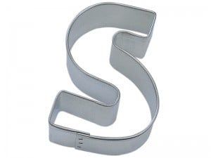 Letter "S" Cookie Cutter