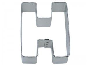 Letter "H" Cookie Cutter (3")