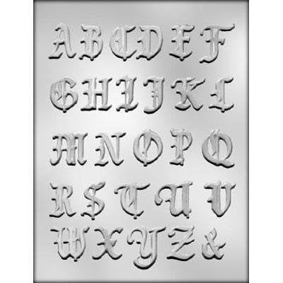 Alphabet Chocolate Mold (1-3/8 inch)