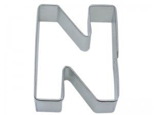 Letter "N" Cookie Cutter