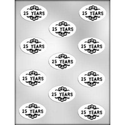 25 Years Oval Chocolate Mold