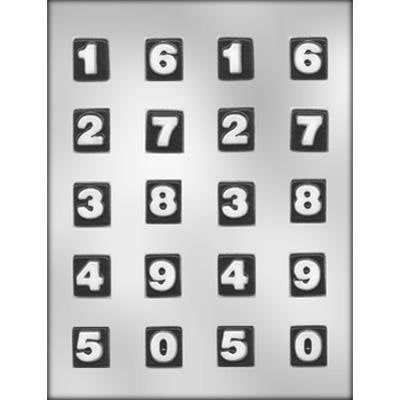 Numbers Chocolate Mold (Block Style)