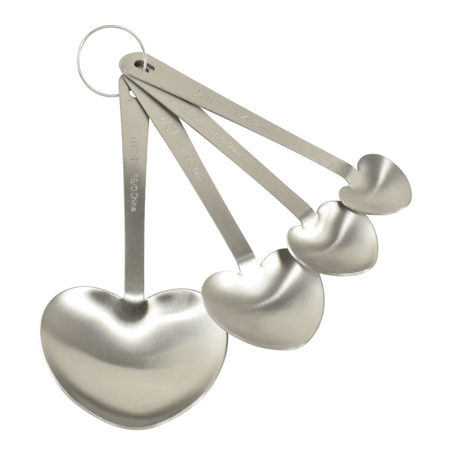 Heart-Shaped Measuring Spoons (set of 4)