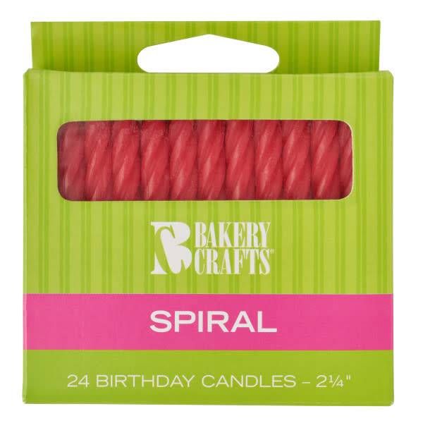 Spiral Candles (Red)