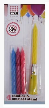 Birthday Candle and Musical Stand