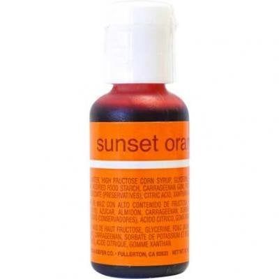 Sunset Orange Chefmaster Liqua-gel 3/4 ounce