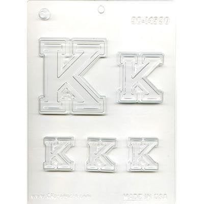 COLLEGIATE LETTER &quot;K&quot; CHOC MOLD
