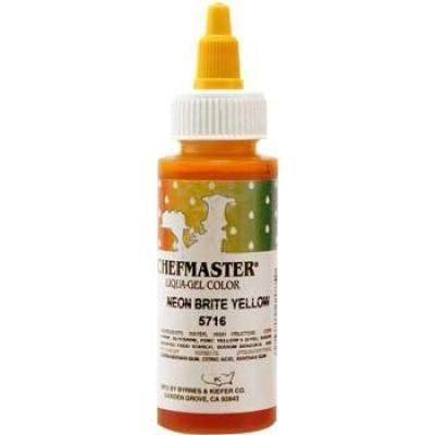 Neon Yellow Chefmaster Liqua-gel 2.3 oz.