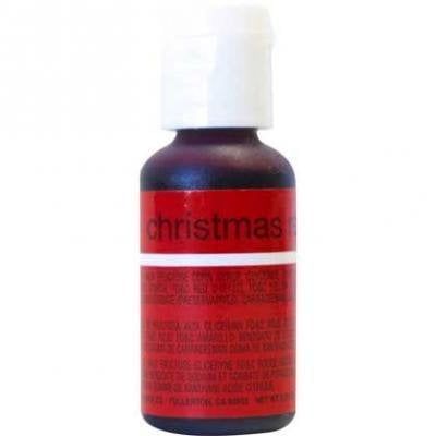 Christmas Red Chefmaster Liqua-gel 3/4 ounce
