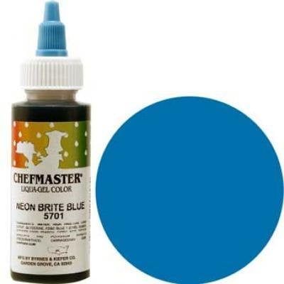 Neon Blue Chefmaster Liqua-gel 2.3 ounce