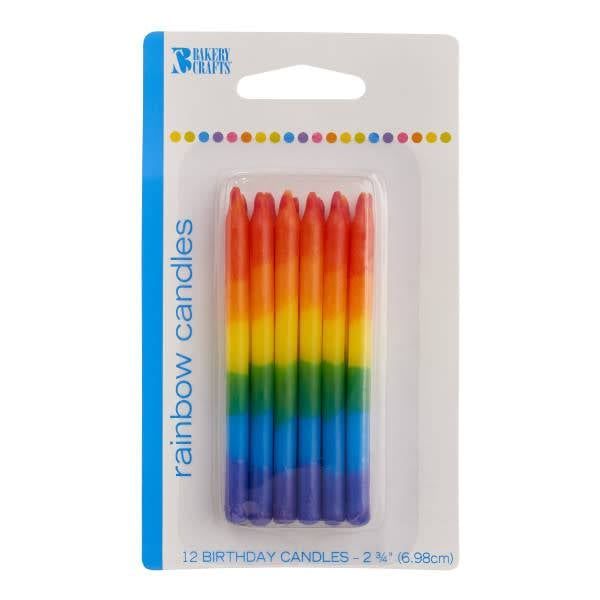Rainbow Candles - 12ct