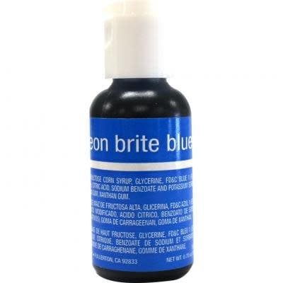 Neon Blue Chefmaster Liqua-gel 3/4 oz
