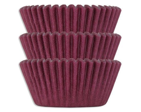 Burgundy Baking Cups (30-40/pkg)