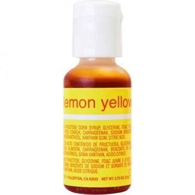 Lemon Yellow ChefMaster Liqua-Gel  (.70oz)