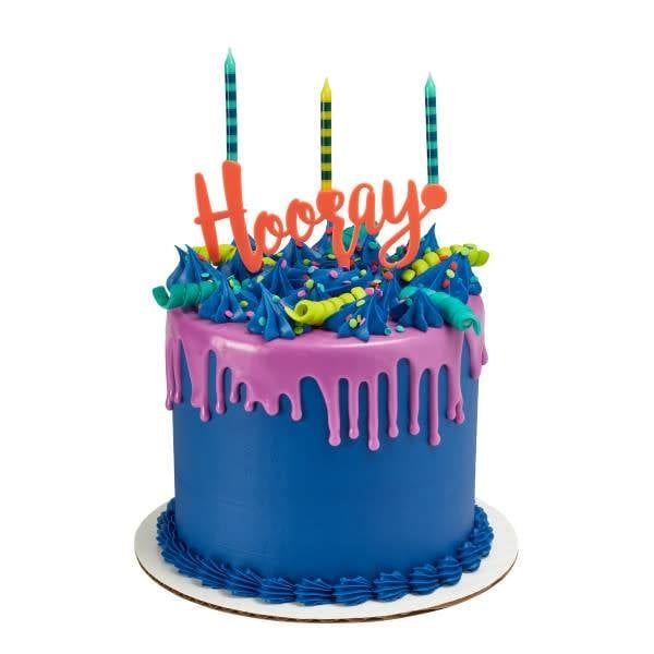 Hooray! Candle Holder Cake Topper