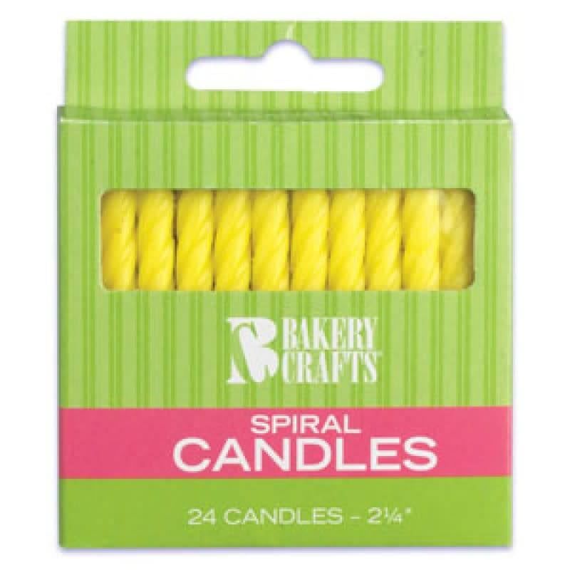 Spiral Candles (yellow)
