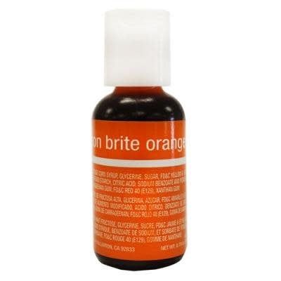 Neon Brite Orange Chefmaster Liqua-Gel 3/4 oz.