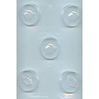 Acorn and Leaf Sandwich Cookie Chocolate Mold