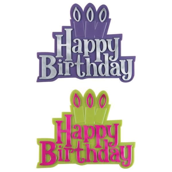 Happy Birthday with Candles Layon