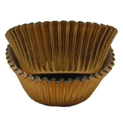 Copper Foil Mini Baking Cups (45-55/pkg) MAX TEMP 325F