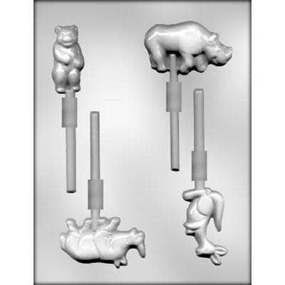 Zoo Animal 2 Chocolate Sucker Mold