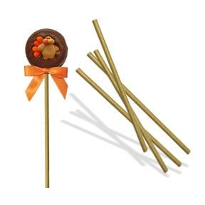 Kraft(Brown) Sucker Sticks (4") - 25ct