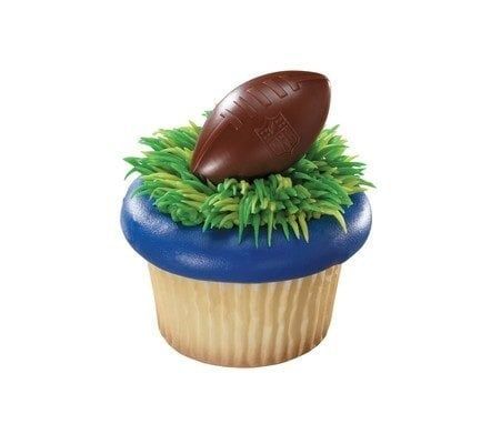 Football Cupcake Rings (NFL Shield) 12 ct.