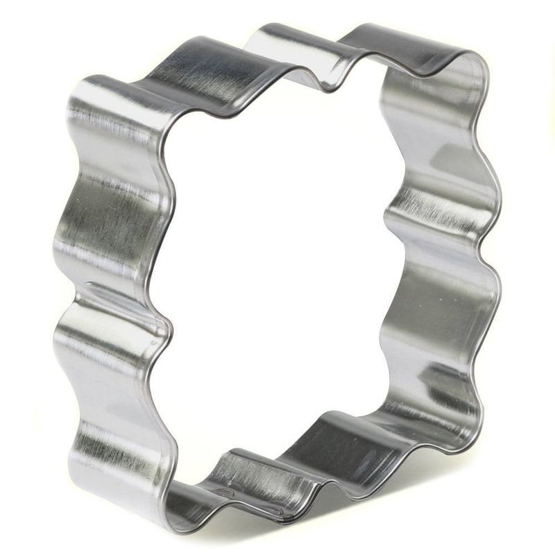 Fancy Square Plaque Cookie Cutter (3.75&quot;)
