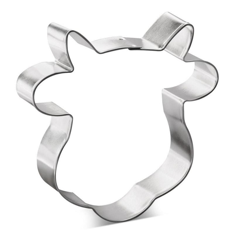 Cow Face Cookie Cutter (4.25")