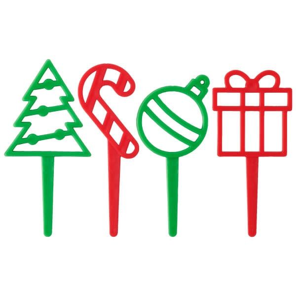 Holiday Icon Cupcake Picks (12/pkg)