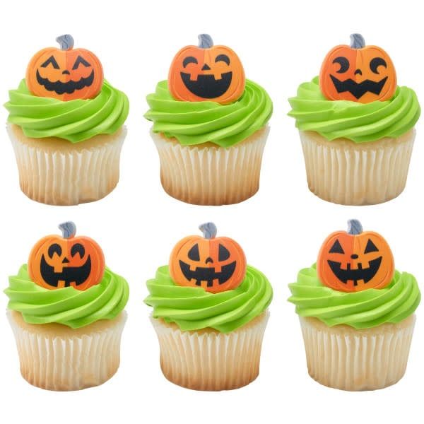 Jack-O-Lanterns Cupcake Rings (12pkg)