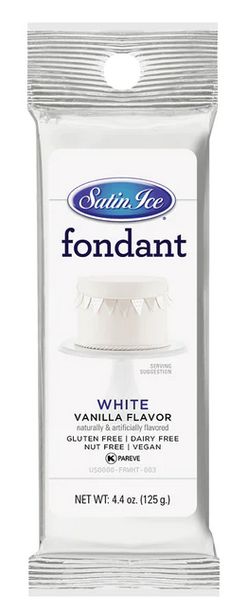 Satin Ice Fondant (White 4.4 oz)