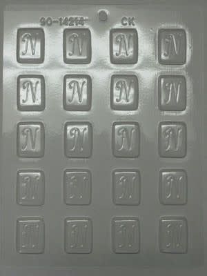 1-1/4&quot; Initial &quot;N&quot; Mint Chocolate Mold